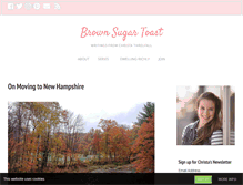 Tablet Screenshot of brownsugartoast.com